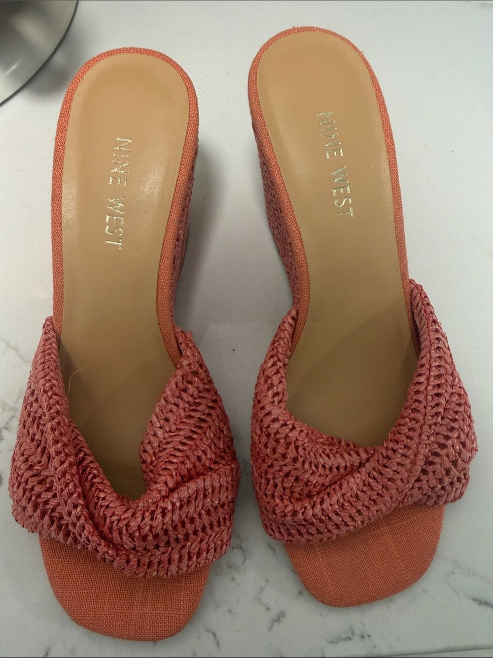 Nine West Coral Braided Slide Mules